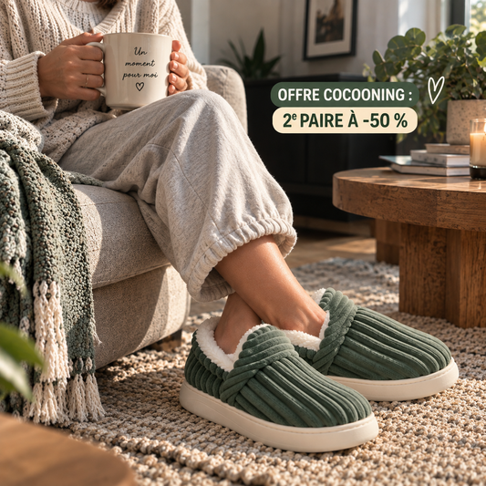 Chaussons MOUVIA™ – Confort & Chaleur au Quotidien