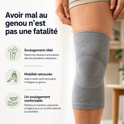 BAMOVE® – Genouillère en Bambou Antidouleur | Maintien & Confort Quotidien
